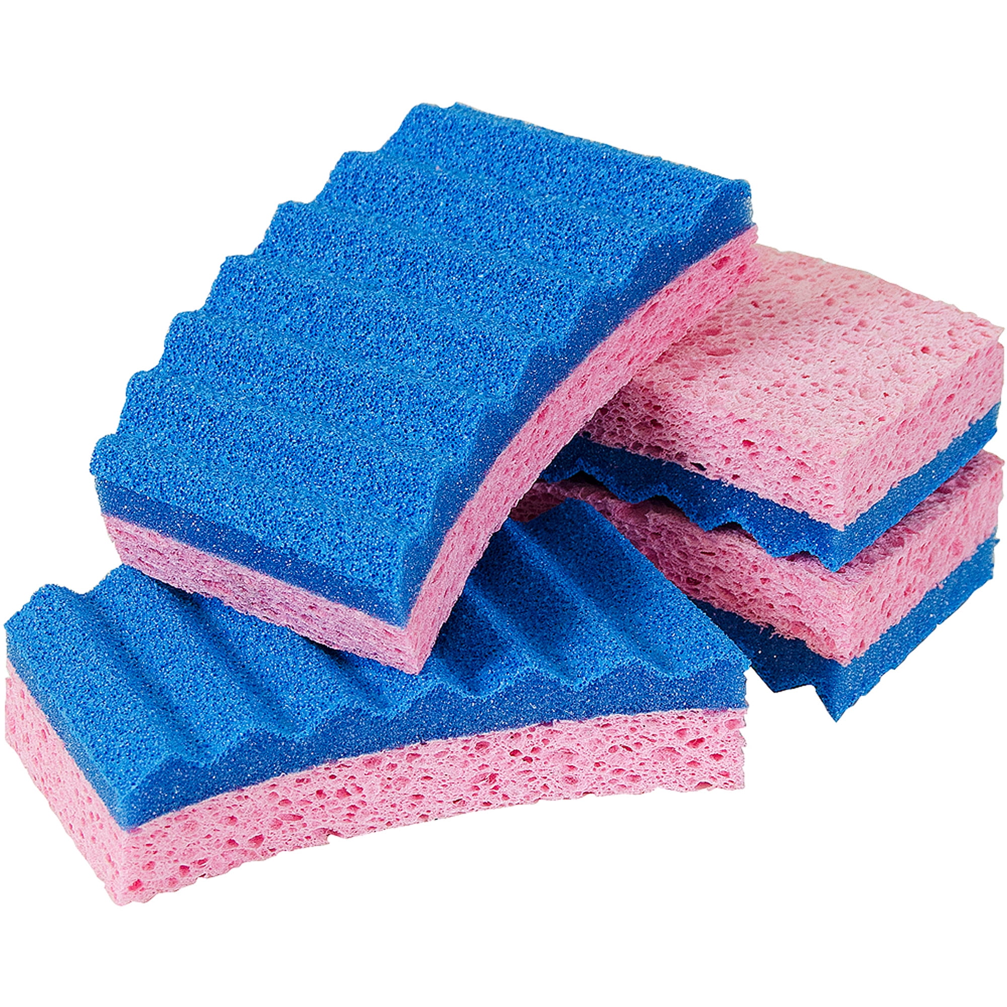 Fikoksol 4pcs Damp Dusting Sponge Pink, Household Clean Sponges