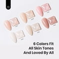 thumbnail image 4 of Set de gel para uñas Beetles Color Base 7,5 ml, 6 unidades con base de goma, 4 of 8
