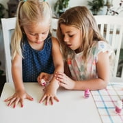 Piggy Paint Rainbow Party Gift Set for Kids, 3 Non-toxic Nail Polishes & Nail Art