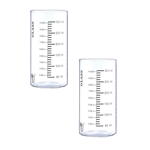 Clearance Glass&Bottle under $7 Glass Measuring Cup High Borosilicate Glass Measuring Cup Shot Glass Glass Jigger Spirit Round Graduated Beaker For Kitchen Or Restaurant Easy To Read 2.56’’x5.12