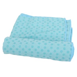 Couverture antidérapante pour tapis de yoga 72.0 x 24.8in pour Bureau Maison Balcon Salon Rose, Bleuky