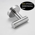 thumbnail image 4 of Bathroom Towel Hook Sus 304 Stainless Steel Coat Hook Round Clothes Towel Coat Bathrobe Hook, 4 of 5