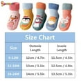 thumbnail image 2 of Spencer 1 Pair Infant Baby Boy Girls Toddlers Animal Moccasins Non-Skid Indoor Slipper Winter Warm Shoes Socks, 2 of 7
