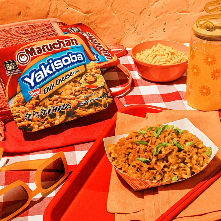 その他 wanchan Maruchan Yakisoba Chili Cheese Flavor Noodles, 3.86 oz Shelf