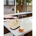 thumbnail image 4 of Yellow Flowers Toaster Cover 4 Slice, Watercolor Summer Botanical Floral Dustproof Bread Machine Oven Cover with Storage Pockets, Fits Most Kitchen Toasters Protector, 4 of 5