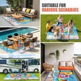 thumbnail image 3 of Blue Summer Pool Outdoor Rug 4x6 Ft, Non Slip Washable Area Rug, Watermelon Swimming Ring Slippers Patio Rugs Carpet Runner, Large Floor Mat for Indoor/Outdoor Deck Porch Camping, 3 of 8