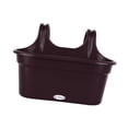 thumbnail image 4 of LOVIVER Balcony Railing Hanging Planter Flowerpot for Indoor Outdoor Porch Farmhouse Dark Brown, 4 of 8