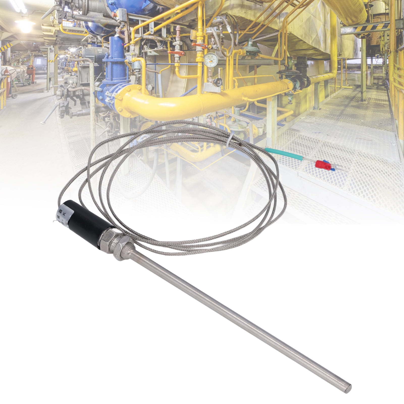 LYUMO K Type Thermocouple Ground Shielded Wire Temperature Sensor Probe