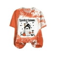 thumbnail image 5 of Hessimy Fall Shirts for women's Halloween Pumpkin Graphic Tees Thanksgiving Family Turkey Tops Cute Autumn Thankful T-Shirt(Orange,XL), 5 of 5
