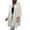 Beige, variant on GigrtiJin Women Wool Cape Coat Long Sleeve Open Front Cardigan Jacket Casual Lapel Outerwear Plus Size Trench Jacket