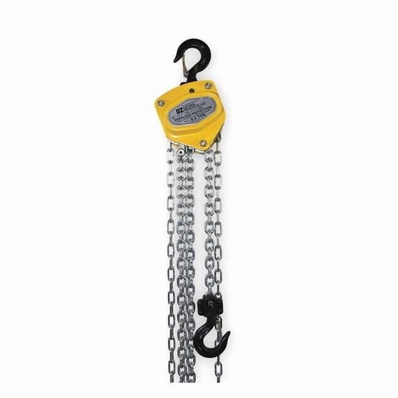 Oz Lifting Products Manual Chain Hoist,1000 lb.,Lift 20 ft. OZ005-20CHOP