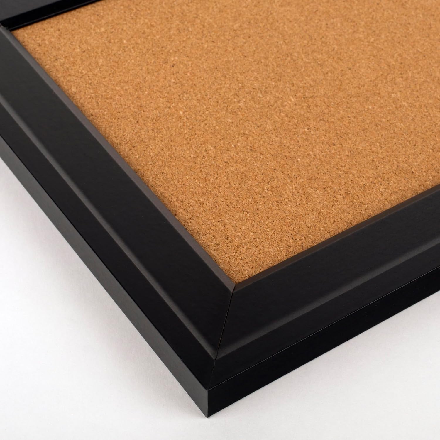 Cork Bulletin Board, Framed Corkboard, 11” x 17”, Black Frame, Message Board (79279)