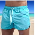 thumbnail image 3 of Pantalones cortos deportivos de malla transpirables para hombre, de moda, para correr, de secado rápido, para entrenamiento fino de verano, para playa, 3 of 5