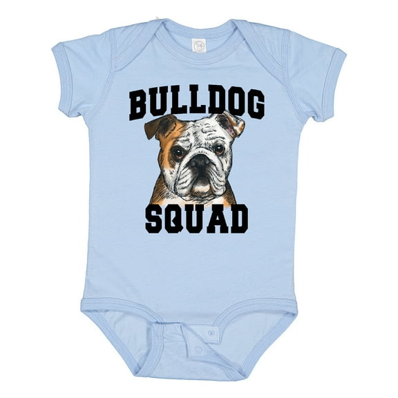 Inktastic Dog Bulldog Squad Boys or Girls Baby Bodysuit