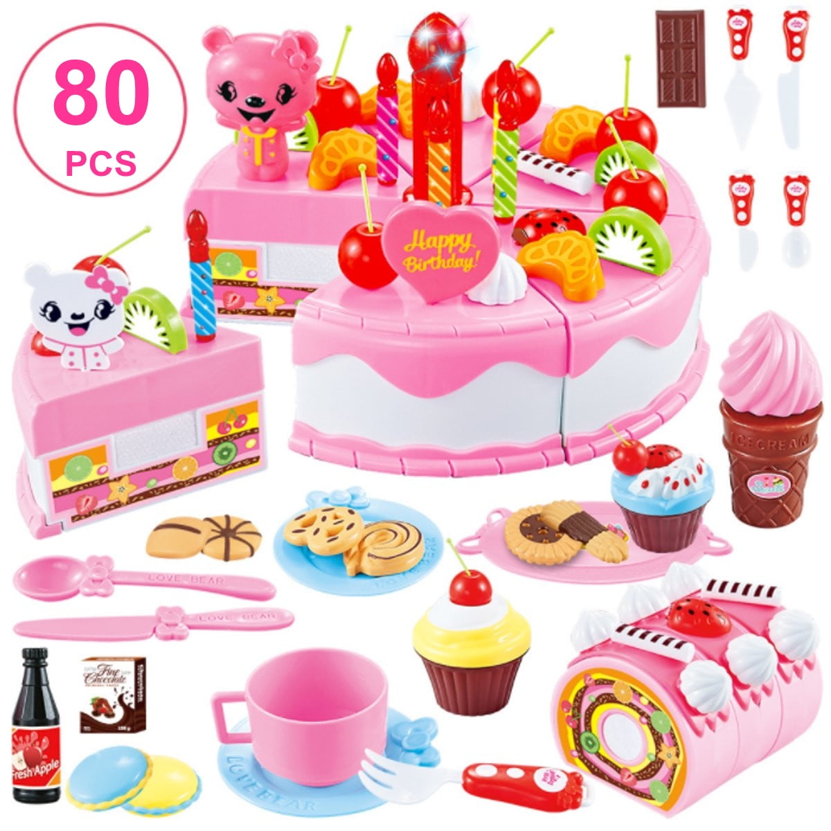 kitchen set cake