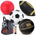 thumbnail image 1 of Juego de 4 Balones Deportivos Lenwen con Bomba y Bolsa, 1 of 6