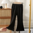 thumbnail image 3 of Pants for Girls Casual Pants for Girls Girls Flared Pants Toddler Kids Casual Summer Outdoor Play Soft Breathable Comfortable Stretchy Elastic Waist Lightweight Durable Everyday Wear, 3 of 5