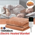 thumbnail image 2 of Smart Electric Blanket Plush Body Warmer Blanket Winter Warm Pad for Home Office Flannel Heated Blanket Thermal Electric Blanket (GreyA1 150x70CM 220V), 2 of 7