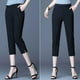 thumbnail image 3 of Gibobby pantalones senderismo mujer Pantalones rectos informales para mujer, pantalones, pantalones, pantalones informales (Negro, XXL), 3 of 5