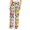 thumbnail image 3 of Sigee Transports with Animals Print Women's Soft Pajama Pants - Breathable and Comfortable Lounge Sleep Bottoms with Elastic Waistband and Pockets-, 3 of 9