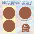 thumbnail image 2 of Uxcell 60 Pcs Colored Dot Stickers Labels, 4 Inch Circle Price Stickers Self Adhesive Circle Tags Coding Labels for Office Business Yard Sale Garage Sale Home Decor, Brown, 2 of 6