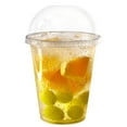 thumbnail image 3 of [300 Pack] 20oz Cups | Iced Coffee Go Cups and Dome Lids | Cold Smoothie | Plastic Cups with Dome Lids | Clear Plastic Disposable Pet Cup | Ideal for Coffee, Parfait, Juice, Soda, Cocktail, Party Cups, 3 of 10