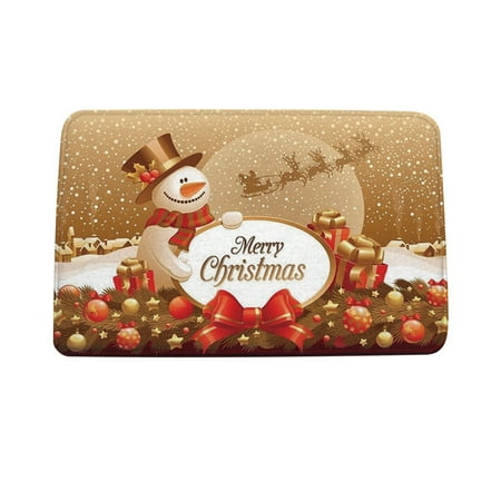 

Mittory Christmas Cartoon Home Door Mat Absorbent Mat Living Room Kitchen Floor Mat