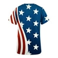 thumbnail image 5 of MELDVDIB Women Nursing Scrub Tops Independence Day Flag Print T Shirt V-Neck Working Uniform Workwear Pocket Tops, Gift, 5 of 5