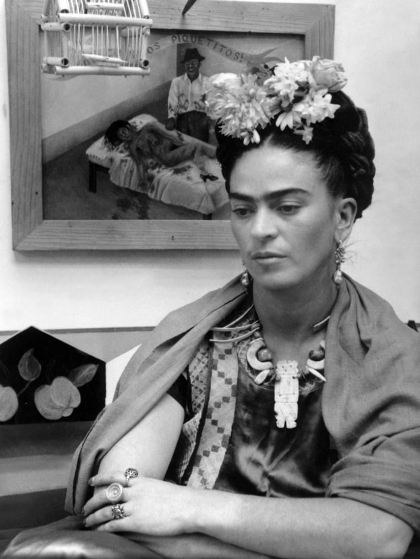Antiquitäten & Kunst Frida Kahlo "Frida Painting" Vintage Photo Print