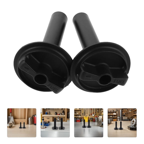 POPETPOP 2-Pack Motorcycle Gas Cap Replacement with Black Rotary Knob for Smooth and Precise Control
