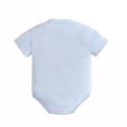 thumbnail image 4 of RMGVDSD Newborn Baby Boy Girl Romper Letter Embroidery Short Sleeve Round Neck Bodysuits Summer Clothes Infant First Birthday Outfit 3-6 Months, 4 of 8