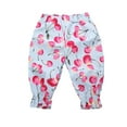 thumbnail image 2 of Esaierr Little Girls Summer Floral Sweatpants Kids Toddler Girls Sports Pants Casual Little Girls New Comfortable Casual Cartoon Baby Print Pants for 1-9 Years, 2 of 9