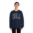 thumbnail image 4 of NOLA New Orleans Louisiana Sweatshirt Gifts Crew Neck Shirt Long Sleeve, 4 of 7