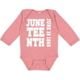 thumbnail image 3 of Inktastic Juneteenth June 19, 1865 Boys or Girls Long Sleeve Baby Bodysuit, 3 of 5