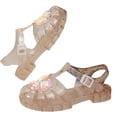 thumbnail image 6 of Eltusu Girls Jellies, No Slip PVC Bow Summer Casual Jelly Shoes Gold Size 12.5(Little Kids), 6 of 8