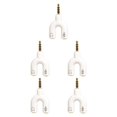 thumbnail image 1 of sweethay Adaptador de audio en forma de U de 3,5 mm Enchufe divisor Auriculares para teléfono móvil Divisor Adaptador de cable para auriculares Type3 NO3, 1 of 4
