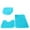 Blue, variant on 3-Piece Bathroom Rug Set – Soft Bath Mat, Toilet Contour Mat & Lid Cover with Non-Slip Rubber Backing