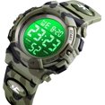 thumbnail image 2 of Reloj Digital para niños deportes al aire libre 50M relojes electrónicos impermeables despertador 12/24H cronómetro calendario reloj de pulsera para niño y niña Excelente Rendimiento, 2 of 5