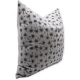 thumbnail image 2 of Fabdivine Block Print Throw Pillow Cover, 16x16 Inch PureLinen Decorative Cushion Cover, Floral Print Boho Design Black Pillow Cover for Sofa and Couch, 2 of 5