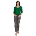 thumbnail image 2 of Inkmeso T-Shirt en Coton à Manches Longues Style de Rue Col Rond pour Femmes, 2 of 7