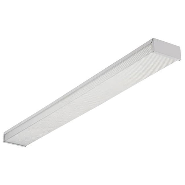 Lithonia Lighting 4 White 2 Bulb T8 Fluorescent Ceiling Fixture 3348