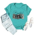 thumbnail image 3 of XCHQRTI Country Music T Shirts Beautiful Crazy Tshirts for Women Short Sleeve Concert Tops, 3 of 5