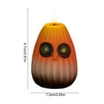 thumbnail image 6 of Dserhfy Autumn Owl Flameless Candle LED Night Light Battery Operated Flickering Candle Light Halloween Christmas Home Decor, 6 of 8