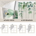 thumbnail image 5 of Green Eucalyptus Leaves Swag Valances for Windows 2 Pack, Kitchen Window Curtains 36 Inch Length, Daisy Summer Botanical Watercolor Privacy Swag Curtains for Living Room/Bathroom 36"x36", 5 of 8