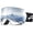 Mercury, variant on Unisex Ski Goggles, Dual Anti-Fog UV Protection Lenses, Snow Goggles for Snowboarding & Snowmobiling, White Matte, Cherry Pink Lens