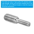 thumbnail image 4 of Uxcell M5x0.8 to M8x1.25 Double End Threaded Stud Screw Bolt 304 Stainless Steel Rod Reducer Adapter 30mm Long 10pcs, 4 of 5