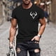 thumbnail image 2 of Camisetas de Manga Corta para Hombre Imprimir Deportes de Manga Corta Cuello Redondo Blusa Algodón Poliéster, Nueva Moda Casual Camiseta para Hombres, 2 of 5
