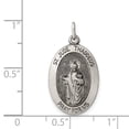 thumbnail image 6 of 925 Sterling Silver Antiqued Saint Jude Thaddeus Medal, 6 of 6