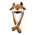thumbnail image 2 of Reindeers Hat Ear Moving Jumping Hat Plush Luminous Hat For Kids, 2 of 6