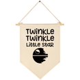 thumbnail image 1 of Twinkle Twinkle Little Star - Lienzo Colgante Bandera Cartel De Pared Decoración Regalo Para Bebés Niños Niño Guardería Habitación Adolescente Puerta Principal - Citas De Star Wars, 1 of 5